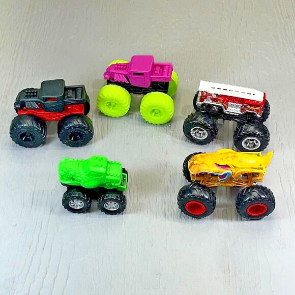 Mattel Hot Wheels Monster Trucks Mega Wrex & Various Brands Lot of 5 - Picture 1 of 13